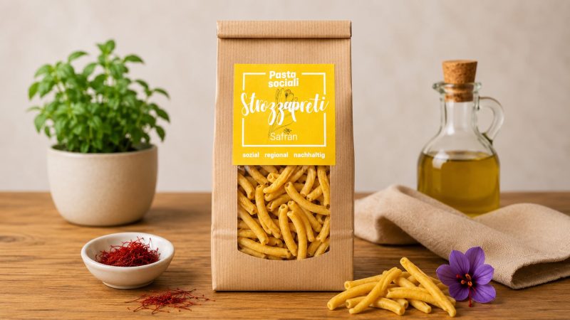 Strozzapreti Safran - Pasta sociali von neuewelt